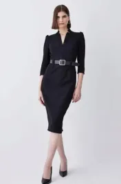 czarna-sukienka-midi-z-paskiem-karen-millen-xs