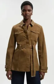 brazowa-bawelniana-kurtka-jeansowa-z-paskiem-karen-millen-xl
