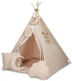 namiot-zabawa-tipi-dla-dzieci-skladany-poduszka-ogrod-dom-baza-bawelna-mata