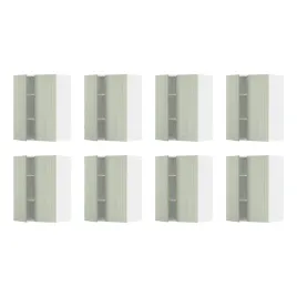 8-szt-szafka-scienna-60x80-cm-biala-jasnozielona-z-polkami