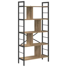polka-na-ksiazki-dab-rzemieslniczy-75-x-30-x-156-cm