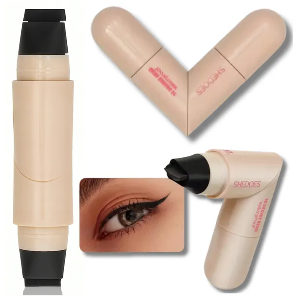 EYELINER 360 ZE STEMPLEM 2W1 WODOODPORNY MATOWY | CZARNY