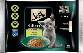 sheba-kitten-wybor-smakow-w-sosie-mokra-karma-dla-kociat-4x85g-
