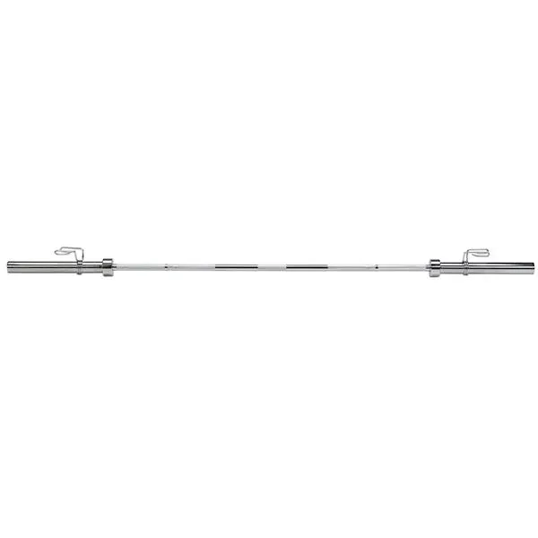 Prosty gryf olimpijski 220cm 20kg radełkowany z zaciskami HMS GOP220