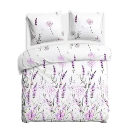 posciel-220x200-biala-z-motywem-fioletowej-lawendy-cottonlove