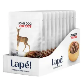 john-dog-for-cats-lape-10x100g-monobialkowa-mokra-karma-dla-kota-z-sarna