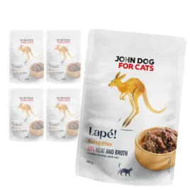 john-dog-for-cats-lape-5x100g-monobialkowa-mokra-karma-dla-kota-z-kangurem