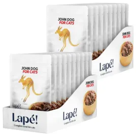 john-dog-for-cats-lape-20x100g-monobialkowa-mokra-karma-dla-kota-z-kangurem