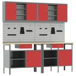 zestaw-stolu-warsztatowego-8-szt-czerwony-200-x-55-x-200-cm