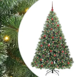 nowoczesna-stozkowa-choinka-led-z-dekoracjami-zielona-180-cm