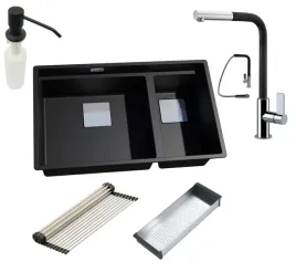 zlew-podwieszany-franke-kng-120-czarny-mat-bateria