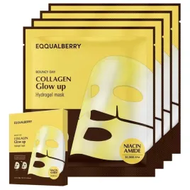 eqqualberry-maska-kolagenowa-glow-up-rozjasniajace-z-niacynamidem-1-szt