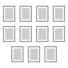 11-szt-ramka-lomviken-czarna-30x40-cm-z-passe-partout-do-zdjec