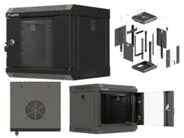 szafa-instalacyjna-rack-wiszaca-10-4u-300x300x281-czarna-przeszklone-drzwi