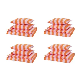 4-szt-posciel-slanhostmal-200x200-cm-pomarancz-roz-w-paski