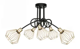 lampa-sufitowa-zyrandol-diament-zloty-markos