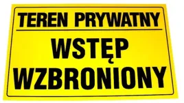 tabliczka-ostrzegawcza-informacyjna-teren-prywatny-wstep-wzbroniony-12x22cm