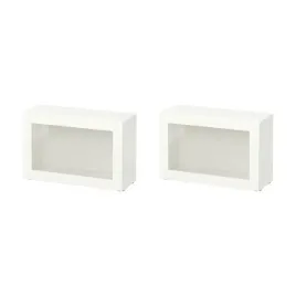 2-szt-besta-witryna-bialy-sindvik-biale-szklo-przezroczyste-60x22x38-cm