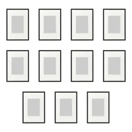 11-szt-ramka-aluminiowa-czarna-21x30-cm-z-passepartout-lomviken