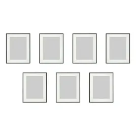 7-szt-ramka-lomviken-czarna-40x50-cm-z-passe-partout-lomviken