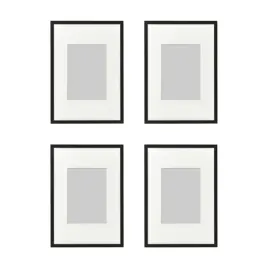 4-szt-ramka-aluminiowa-czarna-21x30-cm-z-passepartout-lomviken