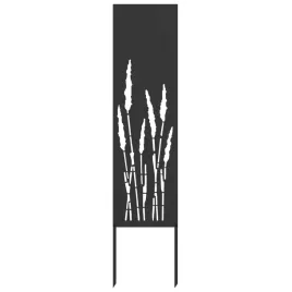 ekran-prywatnosci-stalowy-z-dekoracyjnymi-wstawkami-140-cm-czarny