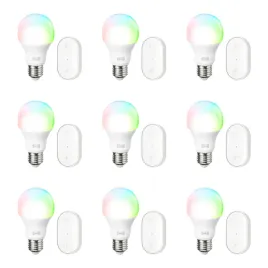 9-szt-smart-zarowka-led-e27-rgbw-zestaw-startowy-kajplats