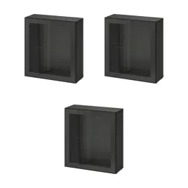 3-szt-besta-witryna-czarnybraz-z-przezroczystym-szklem-60x22x64-cm