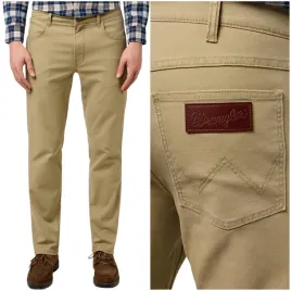 wrangler-greensboro-elmwod-bezowe-proste-spodnie-materialowe-w42-l32