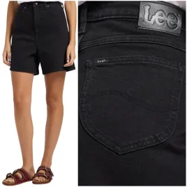 lee-stella-short-czarne-luzne-wysokie-szorty-krotkie-spodenki-damskie-w27
