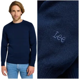 lee-clean-raglan-sweater-true-navy-dopasowany-sweter-bawelniany-meski-xl