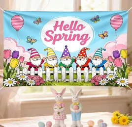 flaga-wielkanocna-happy-spring-180x110-cm-dekoracja-gnomy-motyle