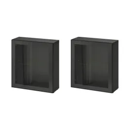 2-szt-besta-witryna-czarnybraz-z-przezroczystym-szklem-60x22x64-cm