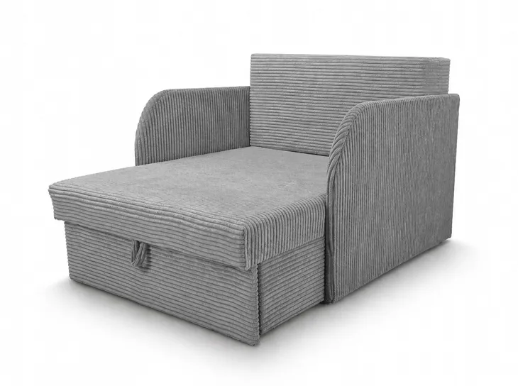 Fotel Dziecięcy Rozkładany Sofa Łóżko Z Funkcją Spania Sztruks, Kubuś