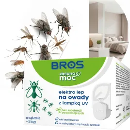 elektro-lep-na-owady-bros-zielona-moc-z-lampka-uv-zestaw-urzadzenie-2-lepy