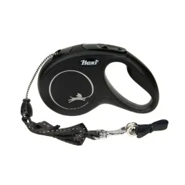 flexi-new-classic-m-linka-5m-czarna-do-20kg