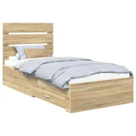 ramka-lozka-z-szuflada-sonoma-dab-i-srebro-75-x-190-cm
