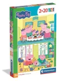 puzzle-2x20-elementow-swinka-peppa-clementoni