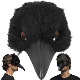 maska-kruka-polmaska-stroj-kruk-crow-czarny-ptak-horror-koszmar-przebranie