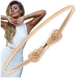 damski-pasek-do-sukienki-elastyczny-sprezyna-snake-pancerka-metalowy-gold