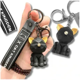 stylowy-czarny-brelok-z-kotem-do-kluczy-lub-torebki-cat-kingdom-z-detalami