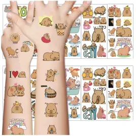 tatuaze-zmywalne-dla-dzieci-tatuaz-tymczasowy-zestaw-20-arkuszy-kapibara