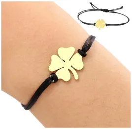 zlota-bransoletka-stal-chirurgiczna-boho-retro-na-rzemyku-pozlacana-18k