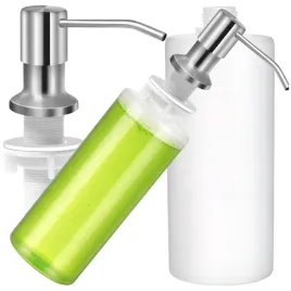 dozownik-srebrny-plynu-do-naczyn-mydla-pojemnik-500ml-do-zlewu-kuchennego