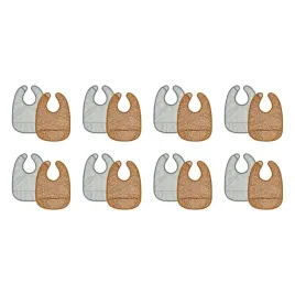 8-szt-sliniak-dla-dzieci-ciemnozolty-bialy-2-sztuki-bawelna
