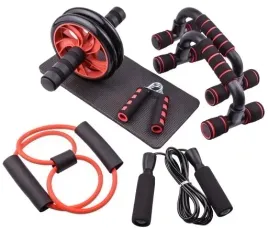 zestaw-do-cwiczen-roller-skakanka-mata-uchwyt-7w1
