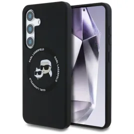 karl-lagerfeld-silicone-double-heads-and-circle-magsafe-etui-samsung-galaxy-s25-czarny