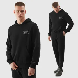 bluza-meska-4f-z-kapturem-nieocieplana-sportowa-kangurka-casual-czarna-xxl