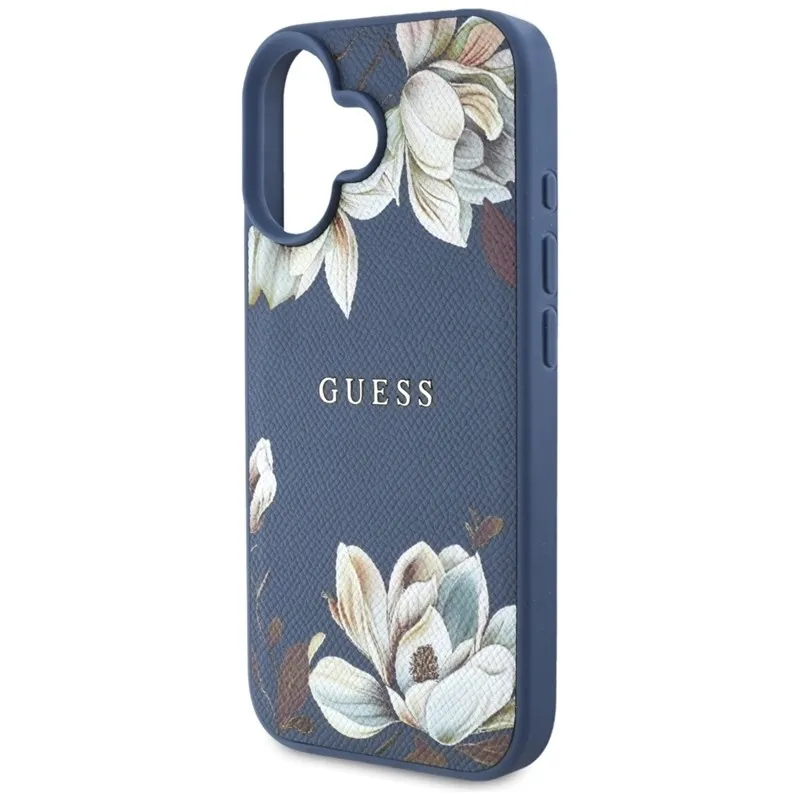 guess-grained-printed-flower-pattern-magsafe-etui-do-iphone-16-niebieski