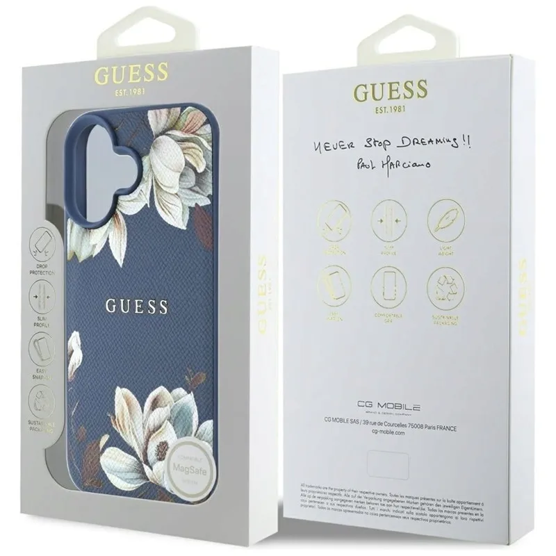 guess-grained-printed-flower-pattern-magsafe-etui-do-iphone-16-niebieski-przeznaczenie-apple